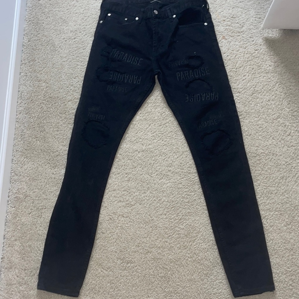 Men’s black skinny jeans